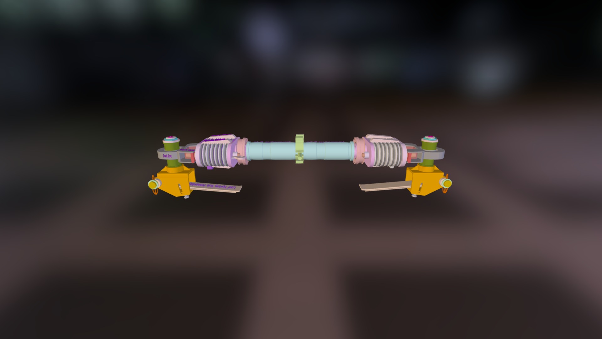Schaku Coupler of Suburban Trains By Yadvendu 3D model by Yadvendu