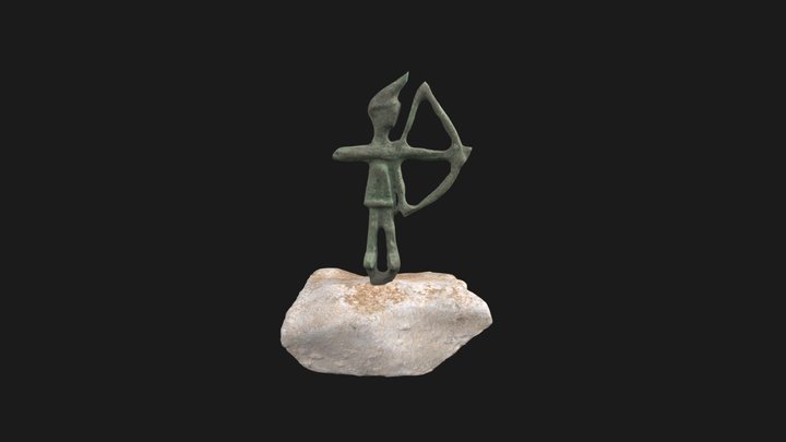 Estatuilla nurágica de bronce 3D Model