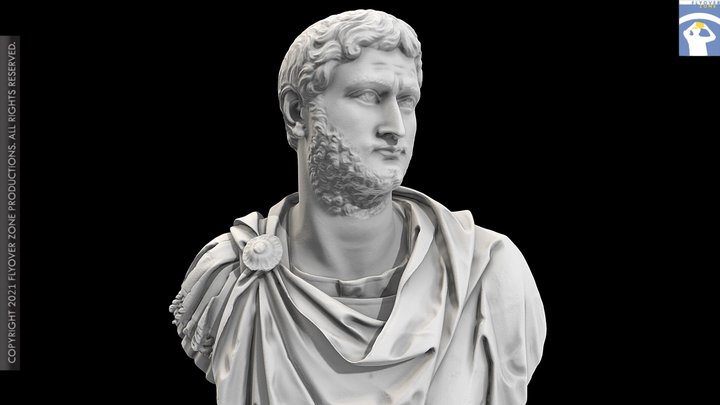 3D rendering of Gallienus