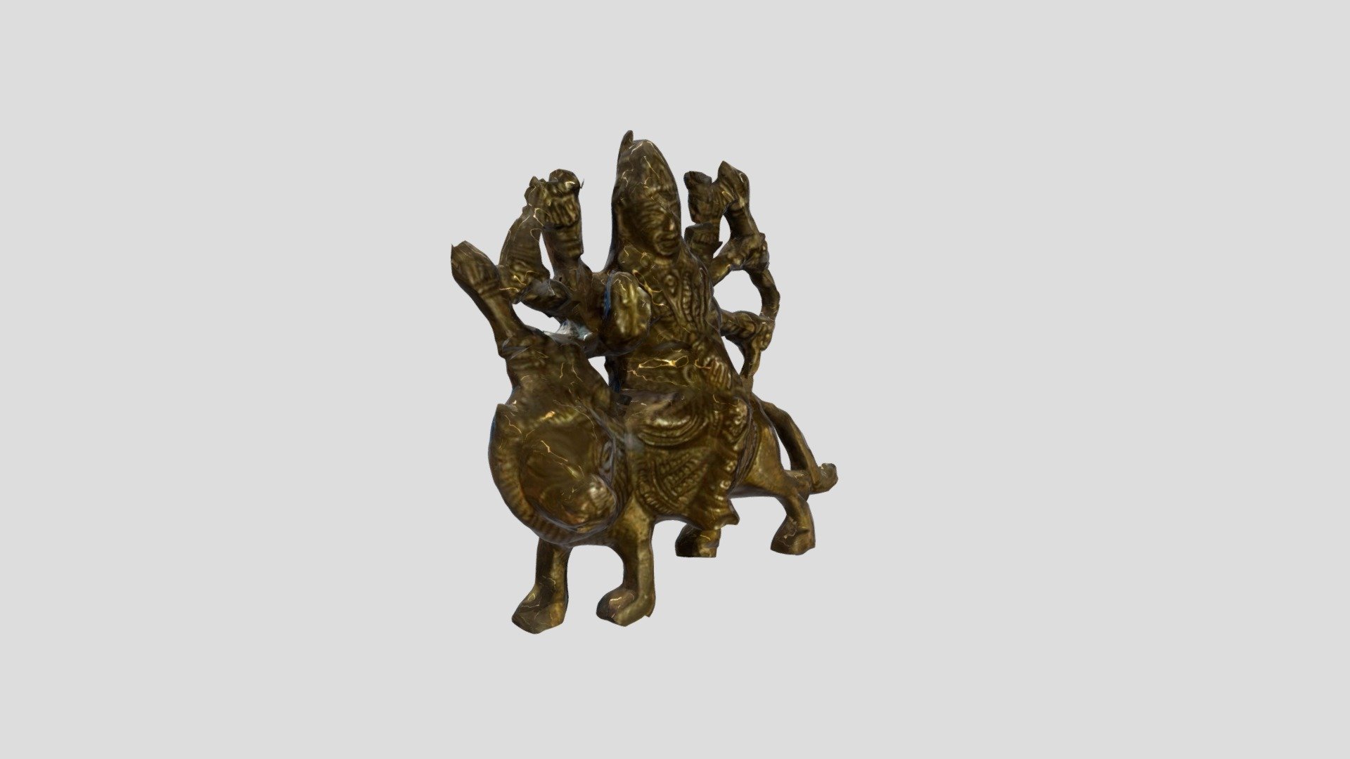 Shiny Indian God Sculpture 3D model by yonathanbo [183bcef] Sketchfab
