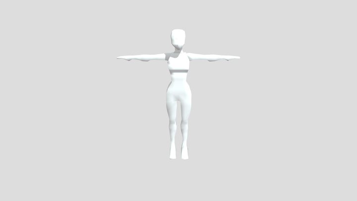 Female (With Bones) 3D Model