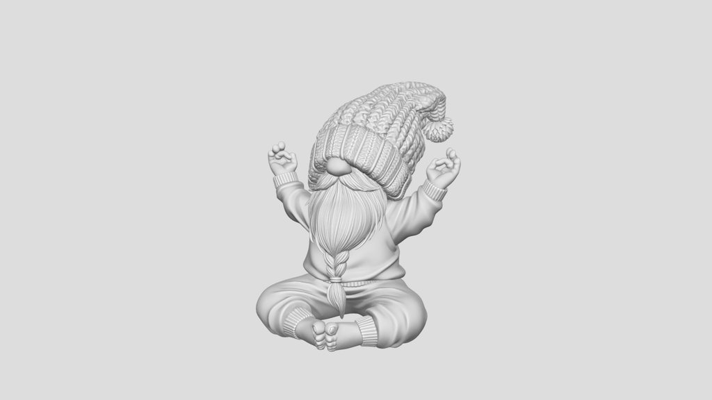 Meditating Orange Gnome