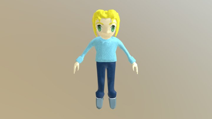 Steve A pose 3D Model
