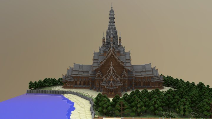 Asian temple 3D Model