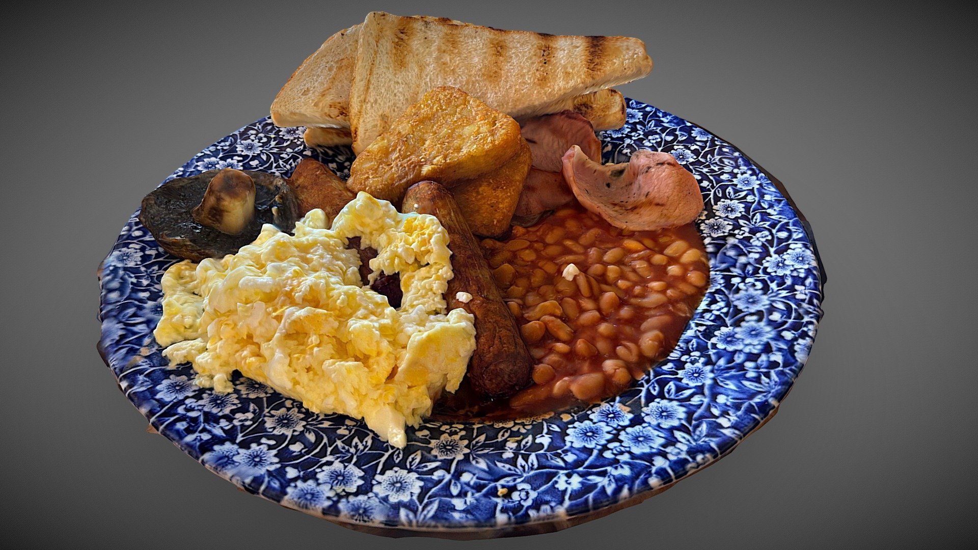 Wetherspoons breakfast 2 Buy Royalty Free 3D model by Alex Tench (alex.harvey) [1840090