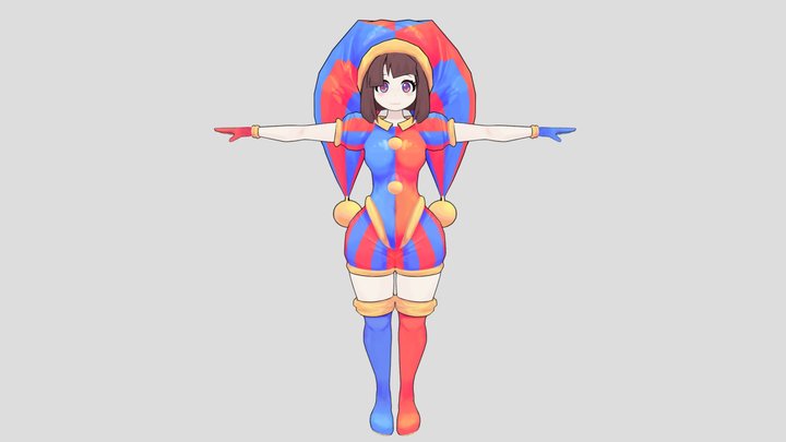 TADC Pomni From VR Chat Models 3D Model