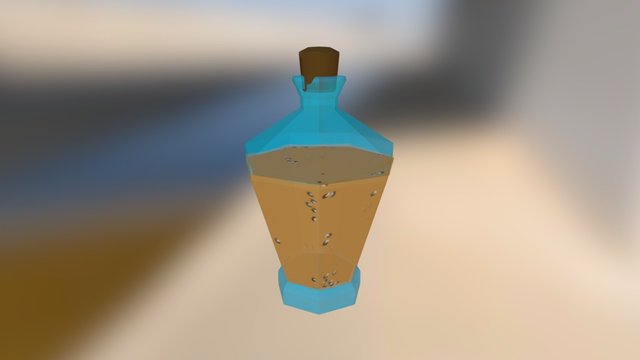 Potion Vial Soda Bottle FBX Version 3D Model