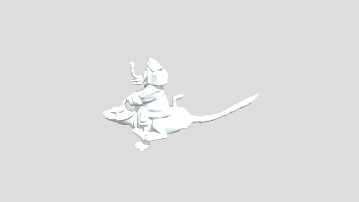 Ganesha and Krauncha, petrified – Kostenloses 3D-Modell STL