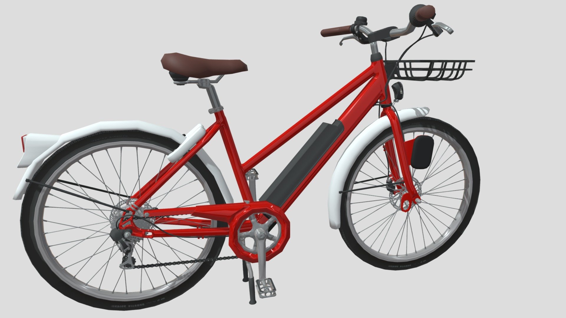 Electric Bicycle Red - Buy Royalty Free 3D model by dragosburian ...