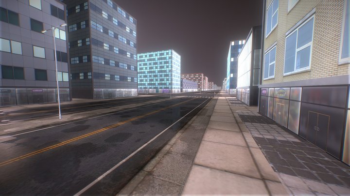 Night-City 3D Model