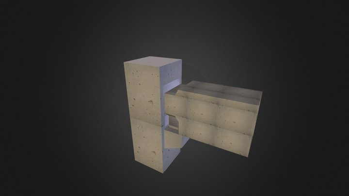 Geometría Unión Premoldeada 3D Model