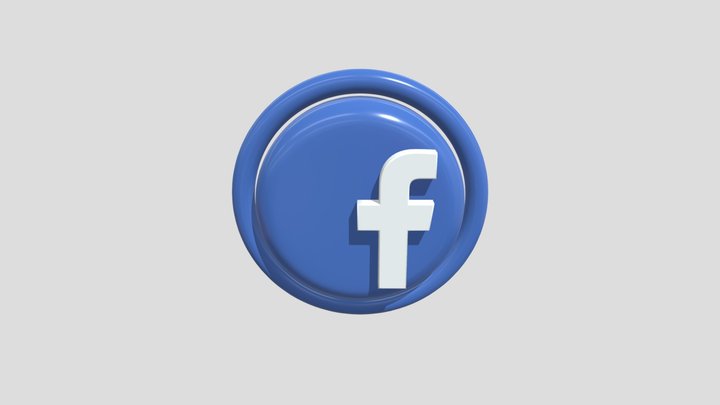 3D Facebook Logo 3D Model