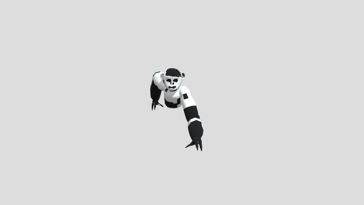 monster blackwhiet 3D Model