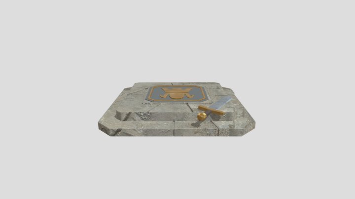 KING STAGE CLASH OF CLANS 3D Model