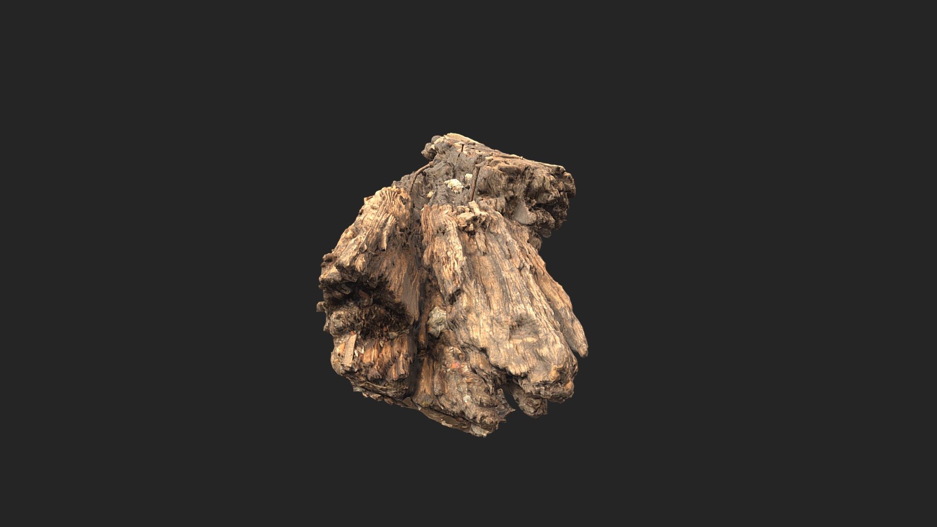Old Wooden Beam Game Asset