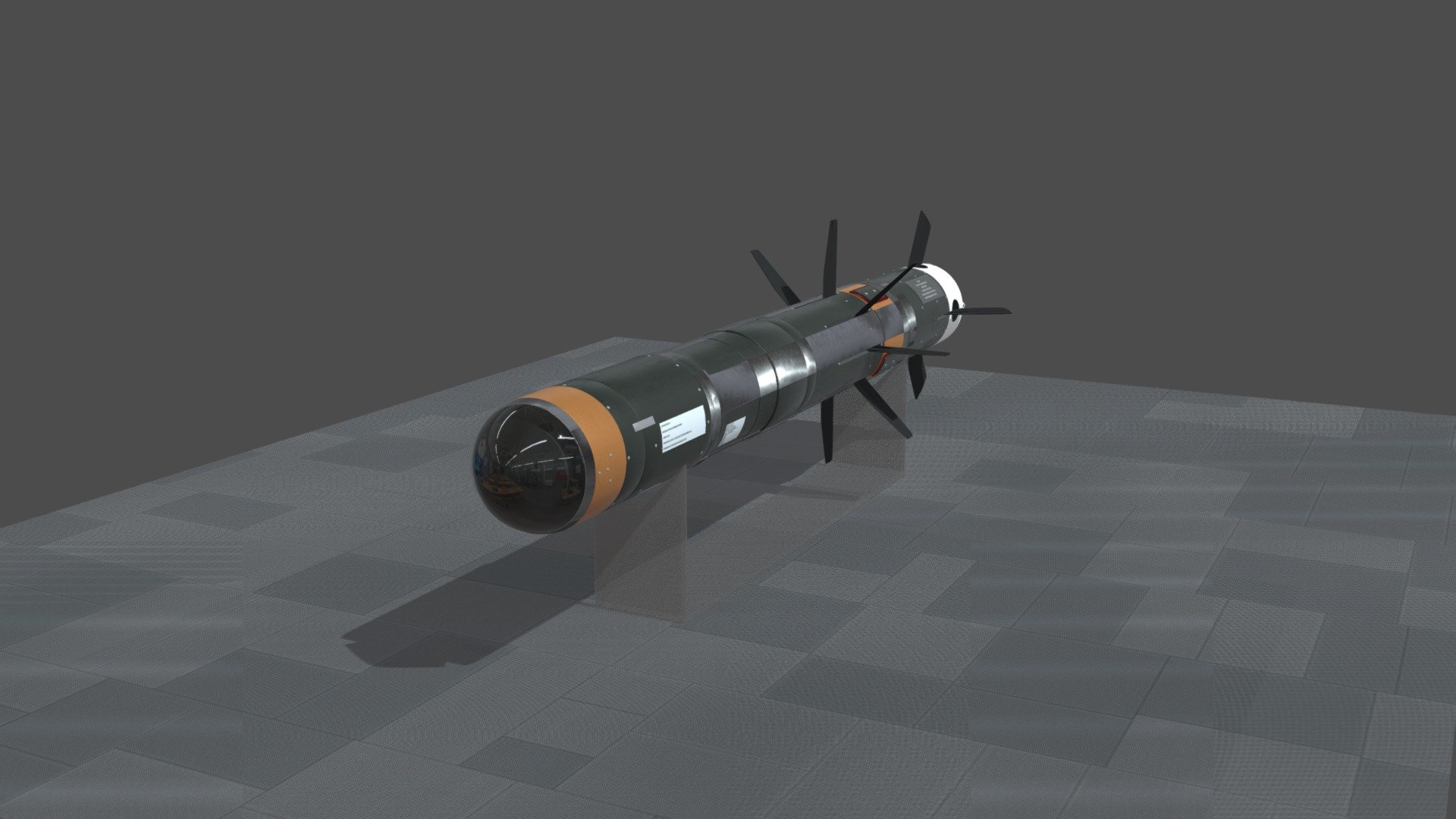 Javelin FGM148 antiacerna antitank rocket Download Free 3D model