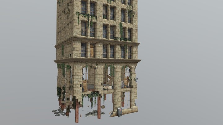 Ruin Building 3D Model