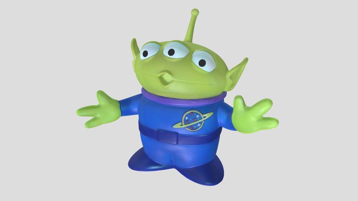 Alien (Little Green Men) Revopoint Pop 3 3D Model