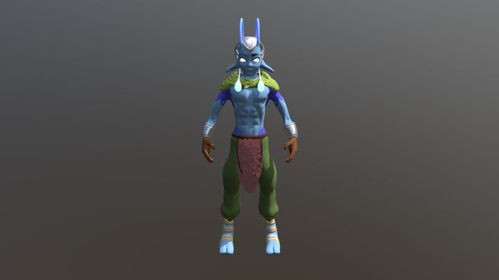 Alien Model V6 3D Model