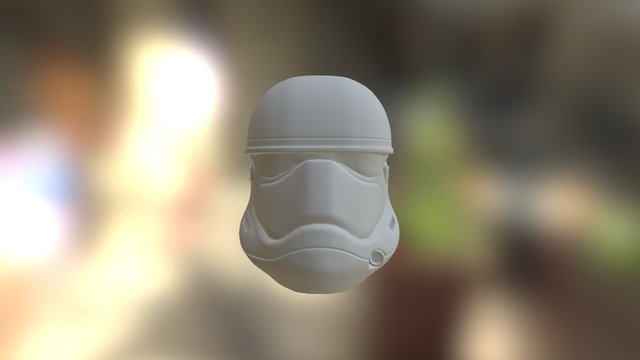 Star Wars Ep7 New Storm Trooper Helmet 3D Model