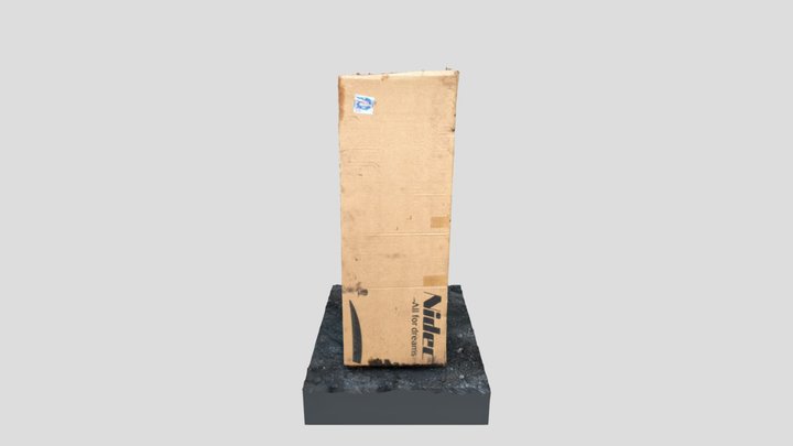 Karton po falowniku 3D Model