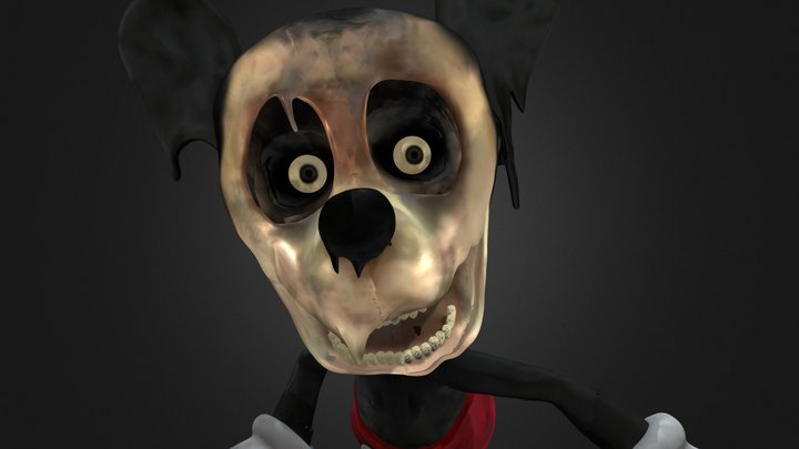 FNATI Corrupted Face 3D Model