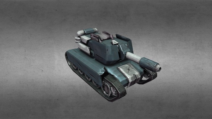 Stylized Tank 3D Model