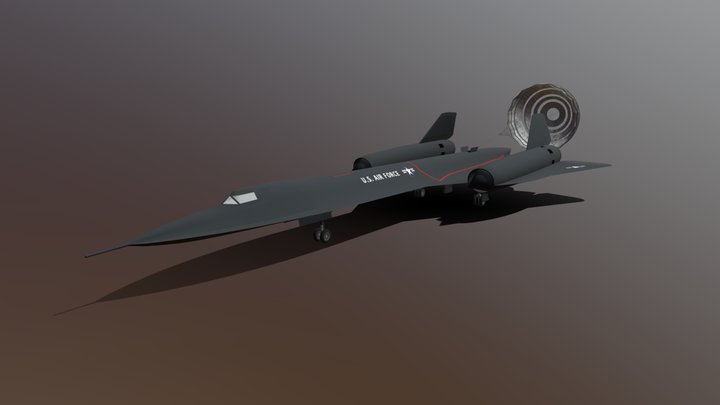 Lockheed SR-71 Blackbird – Modello 3D gratuito STL