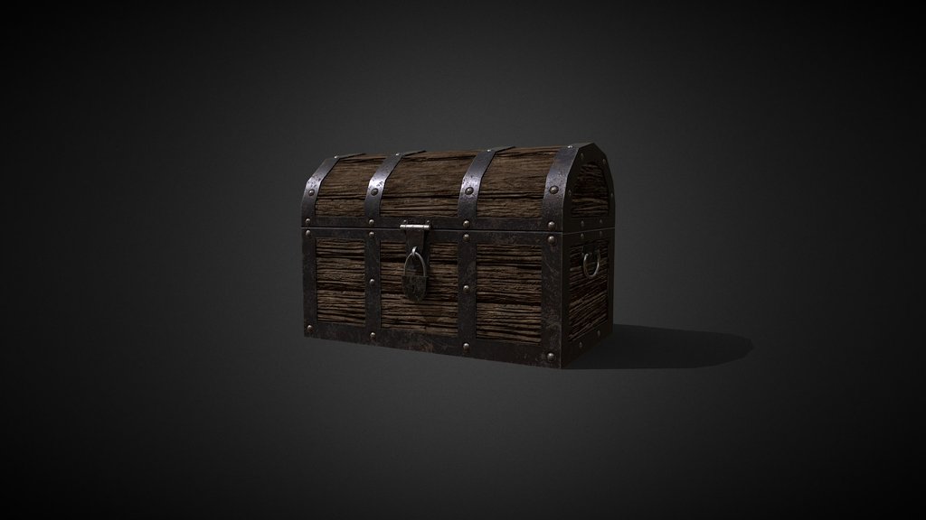 Medieval Chest — low-poly props 3D model by Young_Wizard