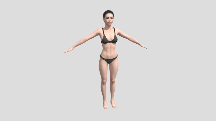 3D Female Model 3D Model