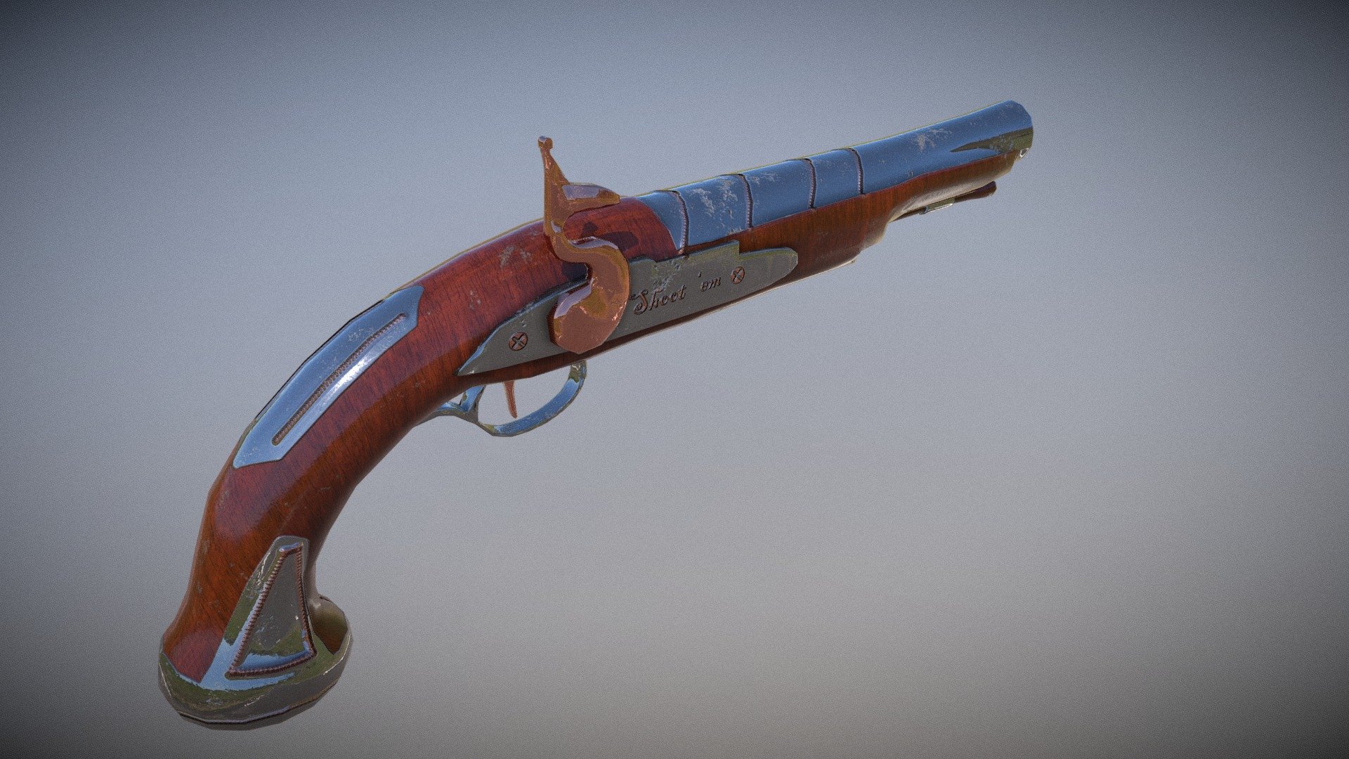 Pirate's Flintlock - Buy Royalty Free 3D model by David Short ...