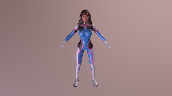 D.Va 3D Model