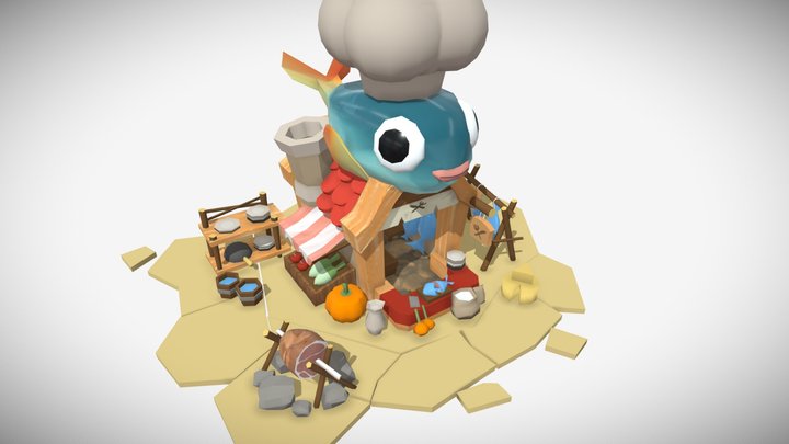 Fish house 3D Model