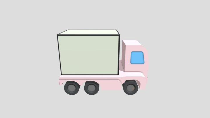 Little Toy Truck 3D Model