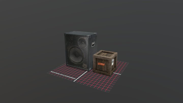 ampAndCrate 3D Model