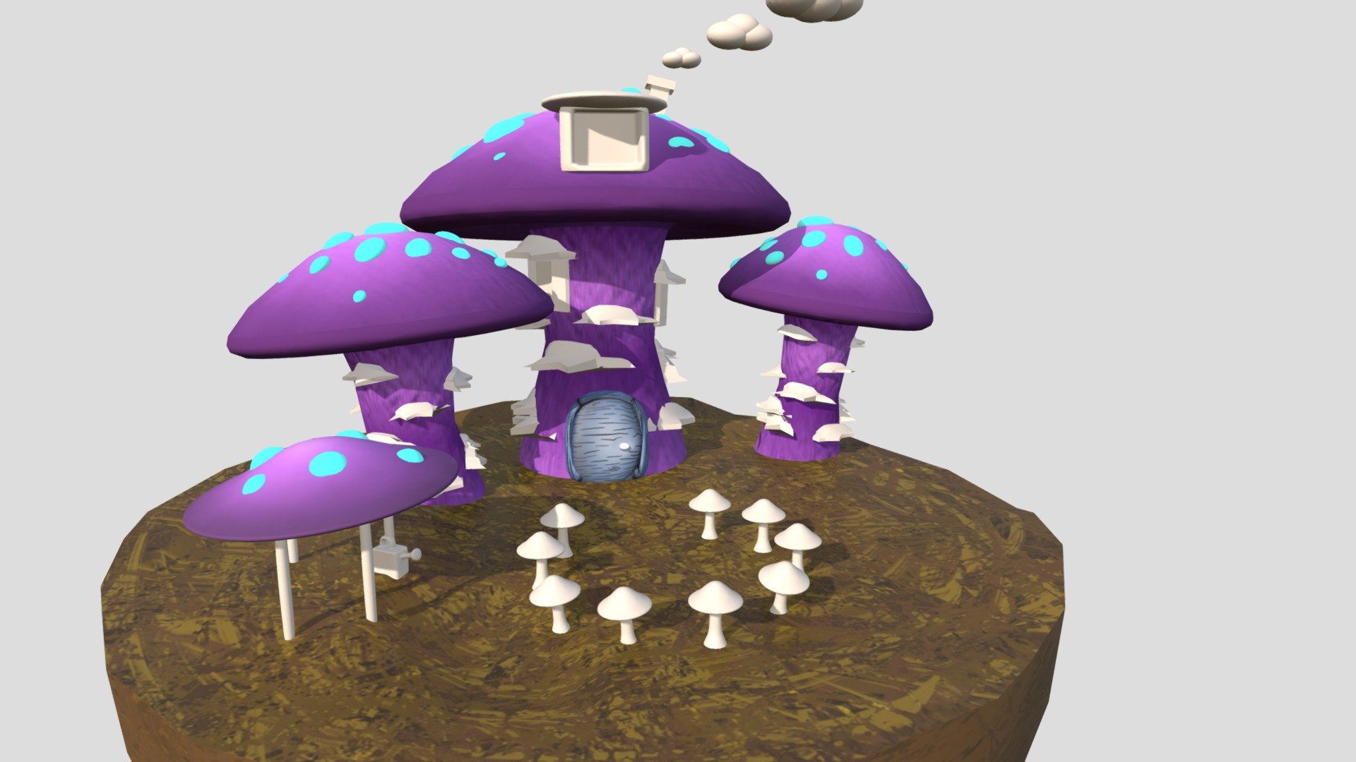 Mushroom forest textures