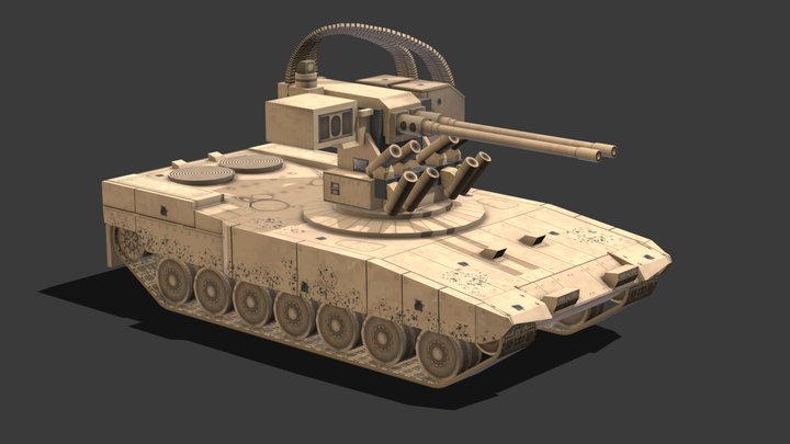 Tank Low-Poly # 5 3D Model