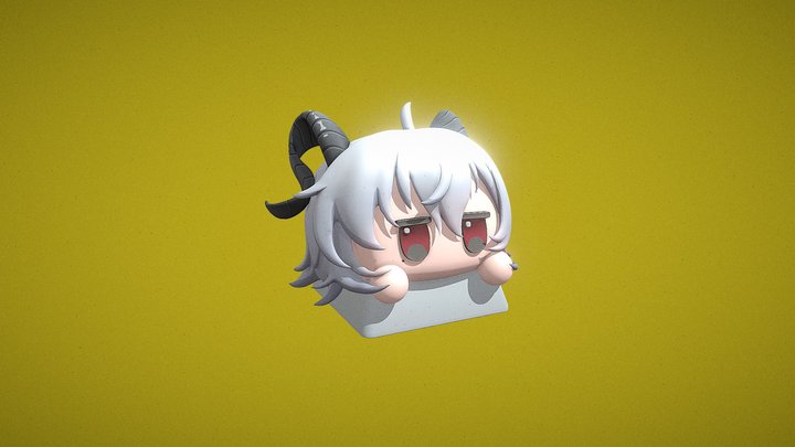 Wuthering Waves inspired Keycap - Zani Fanart 3D Model