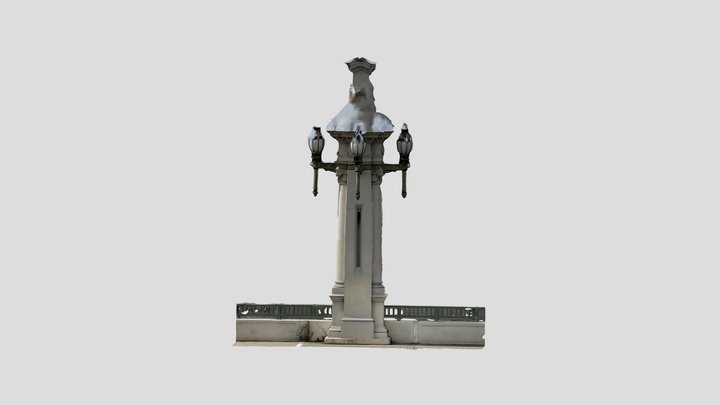 Church Street Bridge Lamppost 3D Model