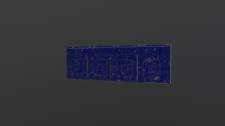 Post-Soviet Mail Box 3D Model