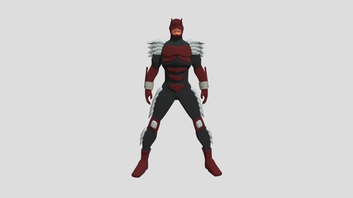 Marvel Comics Demolidor Daredevil Black 3D Model