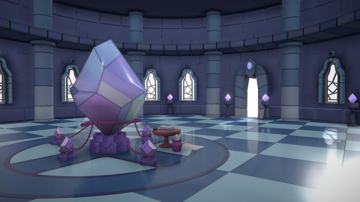 Stylized Stone Environment 3D Model