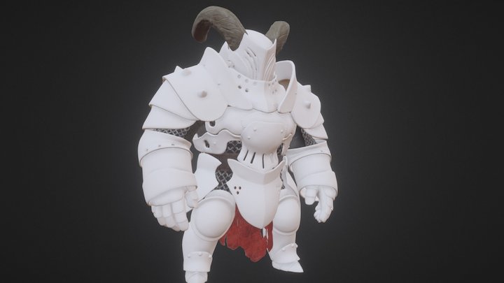 Clunky Knight 3D Model