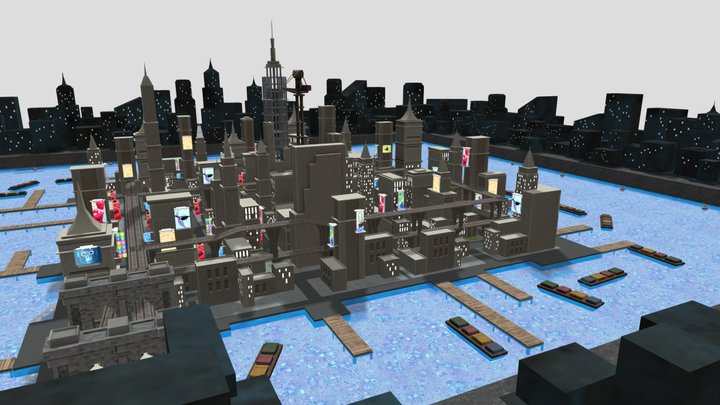 Gorilla Tag Metro Map 3D Model