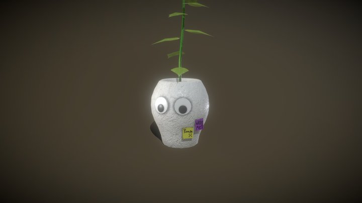 Silly Potted Plant 3D Model