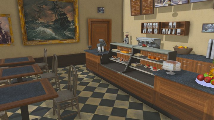 Food bar 3D Model