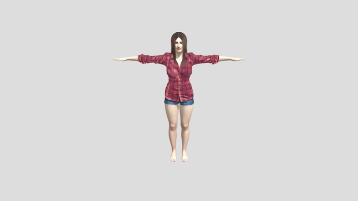 Young Female 3D Model