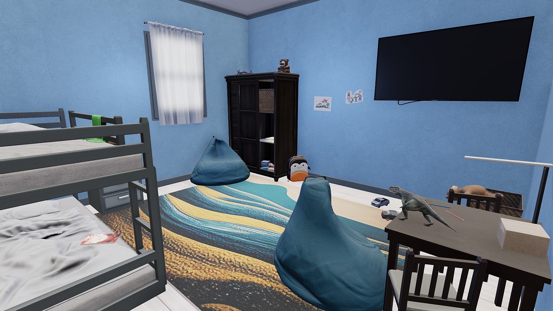 Game Ready | Kid's Room Set - Buy Royalty Free 3D model by Saritasa ...