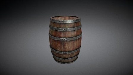 barrel - course resault 1k tex 3D Model