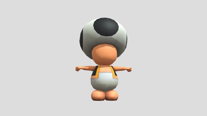 3DS - Photos with Mario - Toad 3D Model
